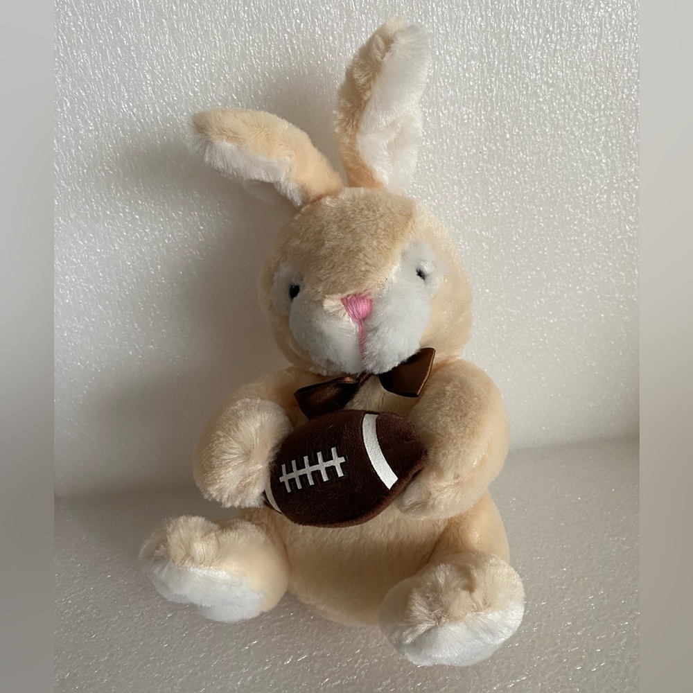 Dan Dee Collector's Choice Bunny with Football Plush Toy Stuffed Animal